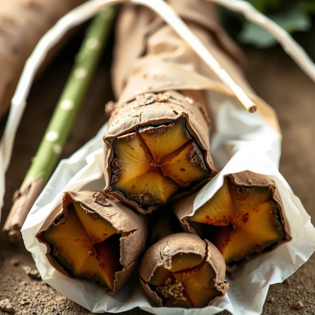 Botanische Wurzeln Makro