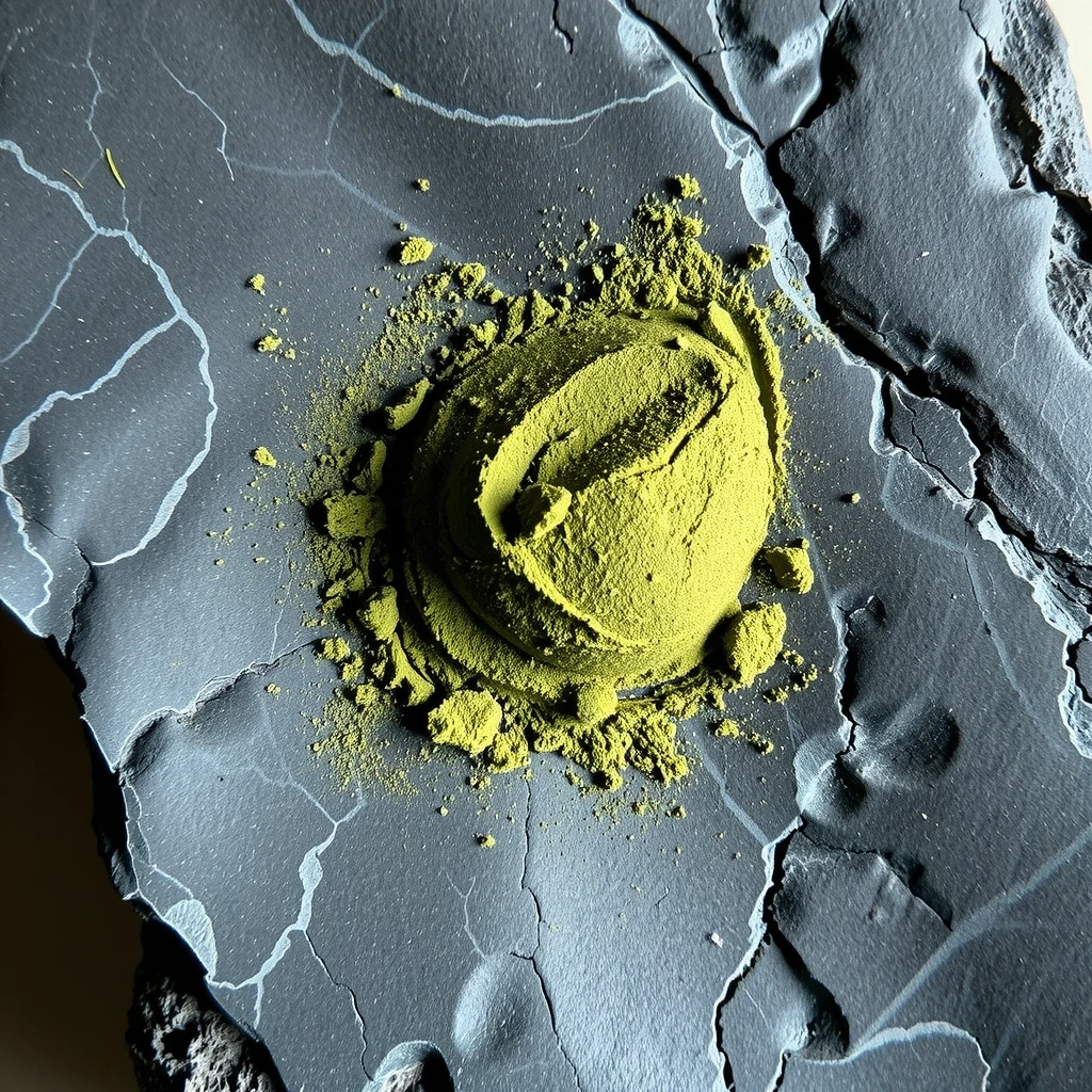 Spirulina Pulver Textur